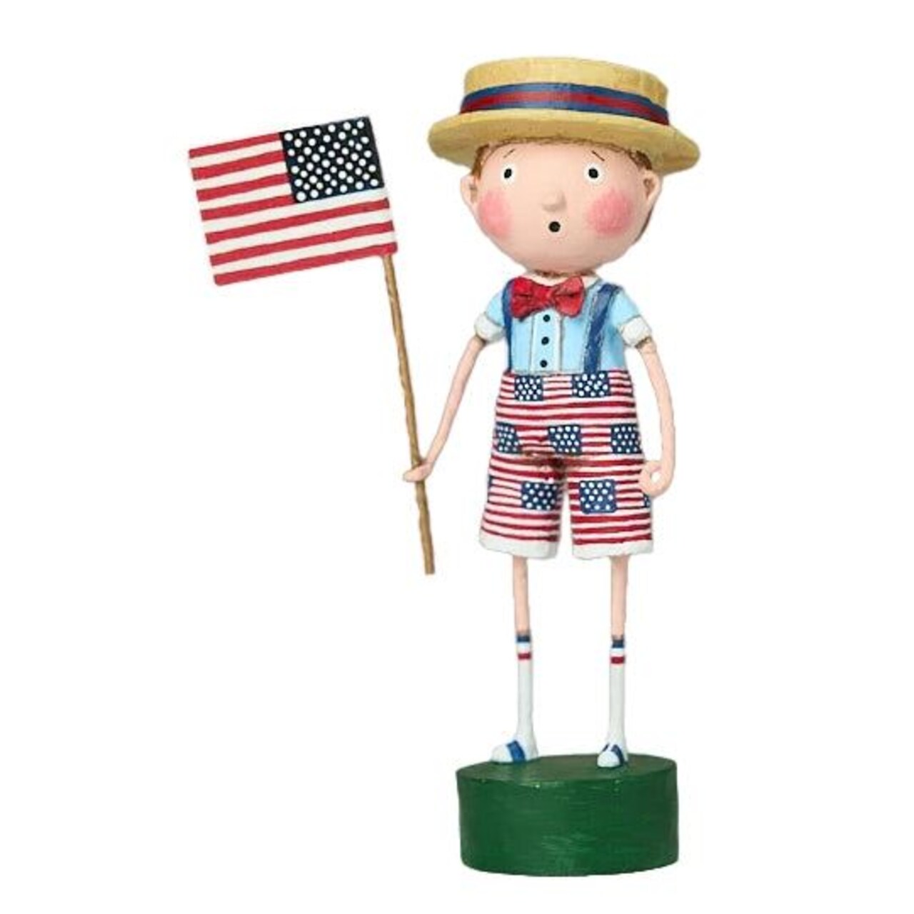 Lori Mitchell Patriotic 4th of July Collection Sammie's Stars and Stripes Figurine